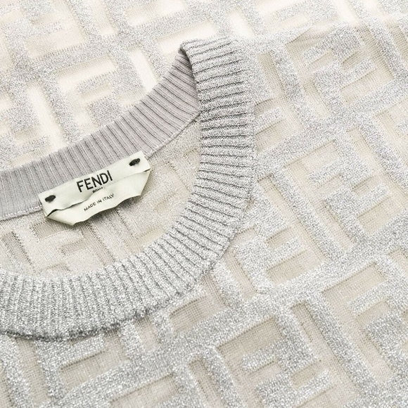 NWT FENDI FF Pattern Midi Dress - Picture 5 of 6